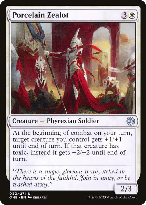 Porcelain Zealot [Phyrexia: All Will Be One] - MTG Single