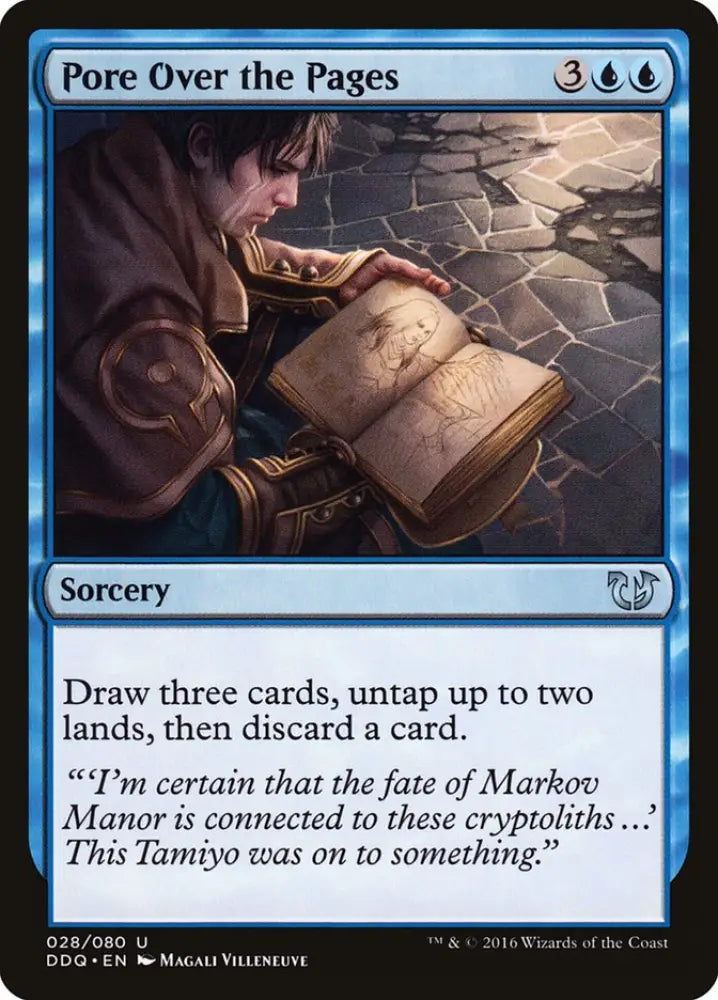 Pore Over the Pages [Duel Decks: Blessed vs. Cursed] - MTG Single