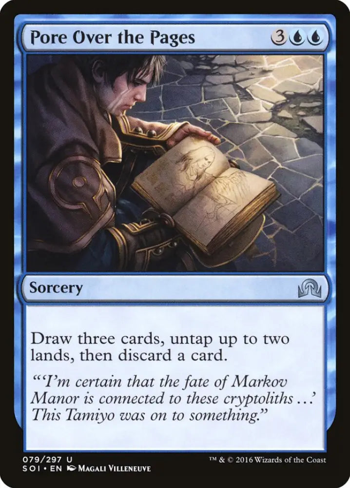 Pore Over the Pages [Shadows over Innistrad] - MTG Single