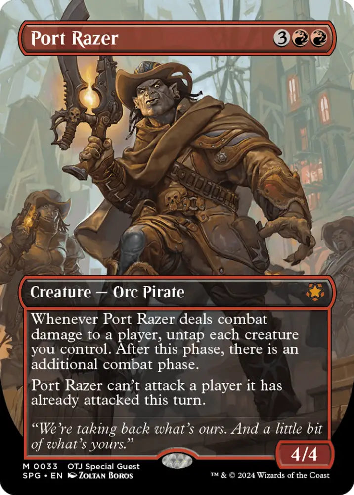 Port Razer (Borderless) [Outlaws of Thunder Junction Special Guests] - MTG Single
