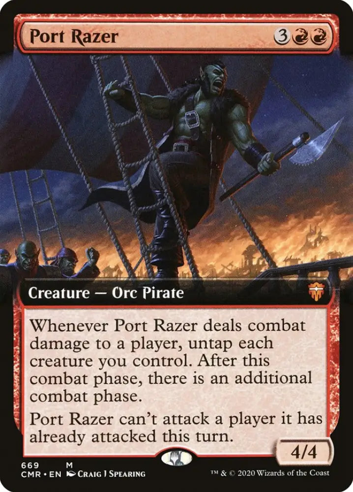Port Razer (Extended Art) [Commander Legends] - MTG Single