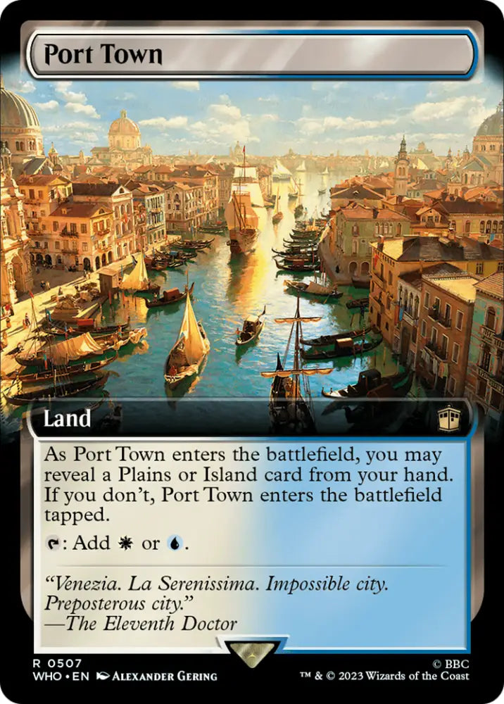Port Town (Extended Art) [Doctor Who] - MTG Single