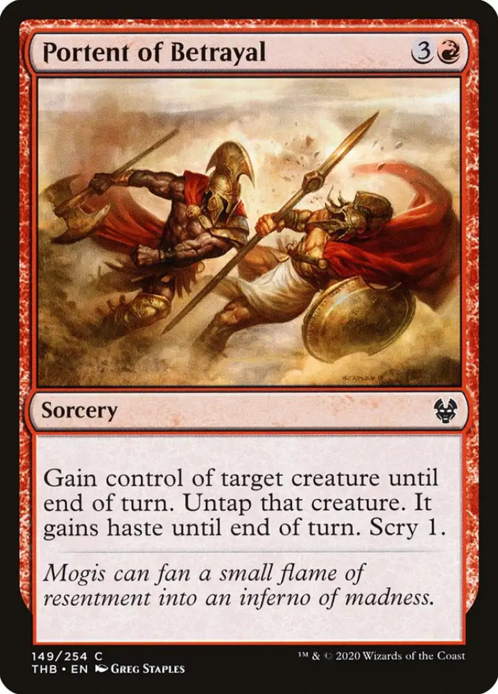 Portent of Betrayal [Theros Beyond Death] - MTG Single