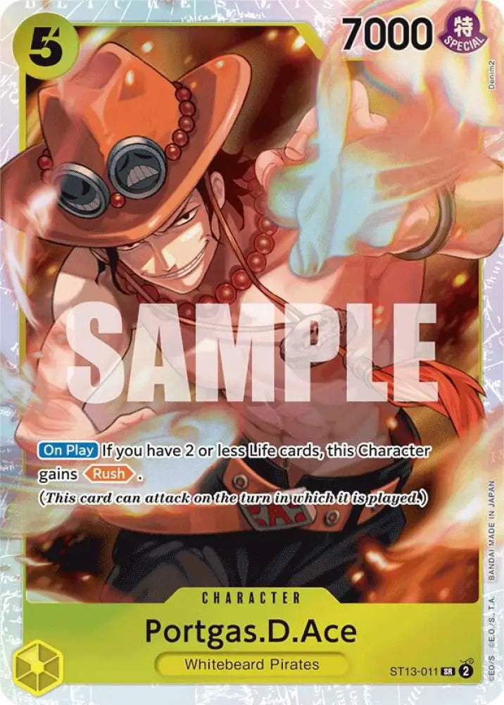 Portgas.D.Ace (011) (ST13-011) [Ultra Deck: The Three Brothers]