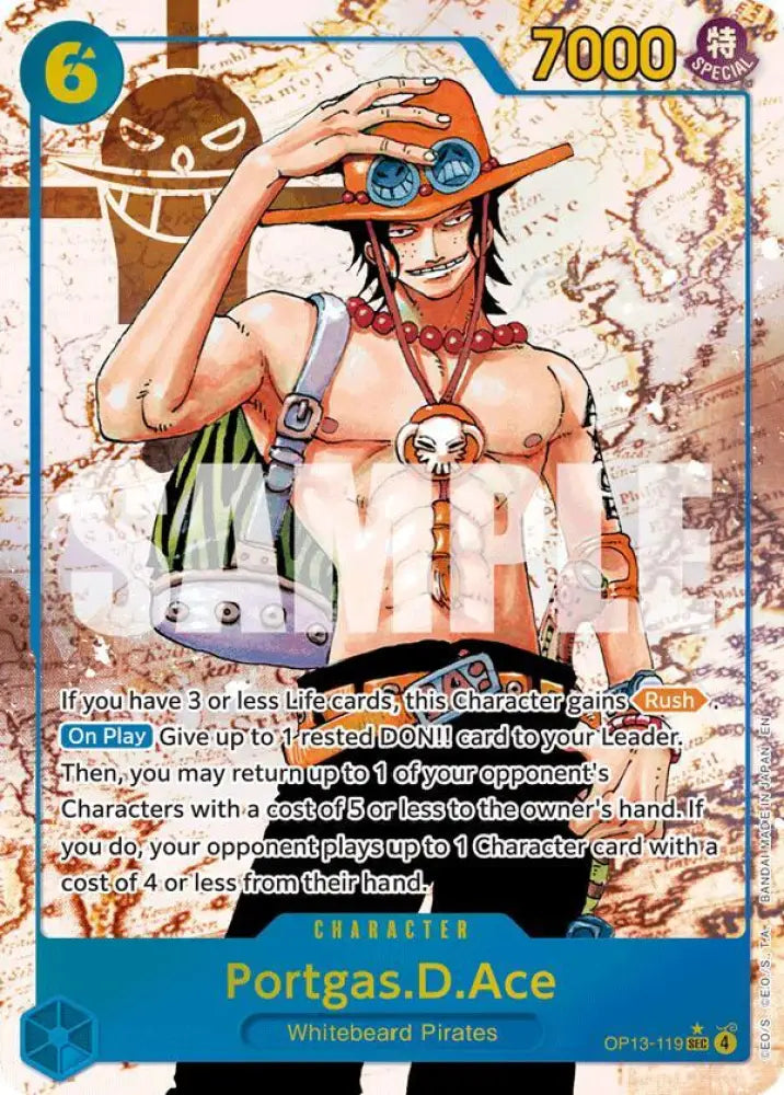 Portgas.D.Ace (119) (Parallel) (OP13-119) [Carrying On His Will]