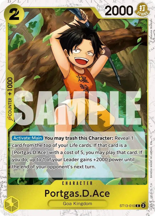 Portgas.D.Ace - ST13-010 (Pirate Foil) [Premium Booster -The Best- Vol. 2]