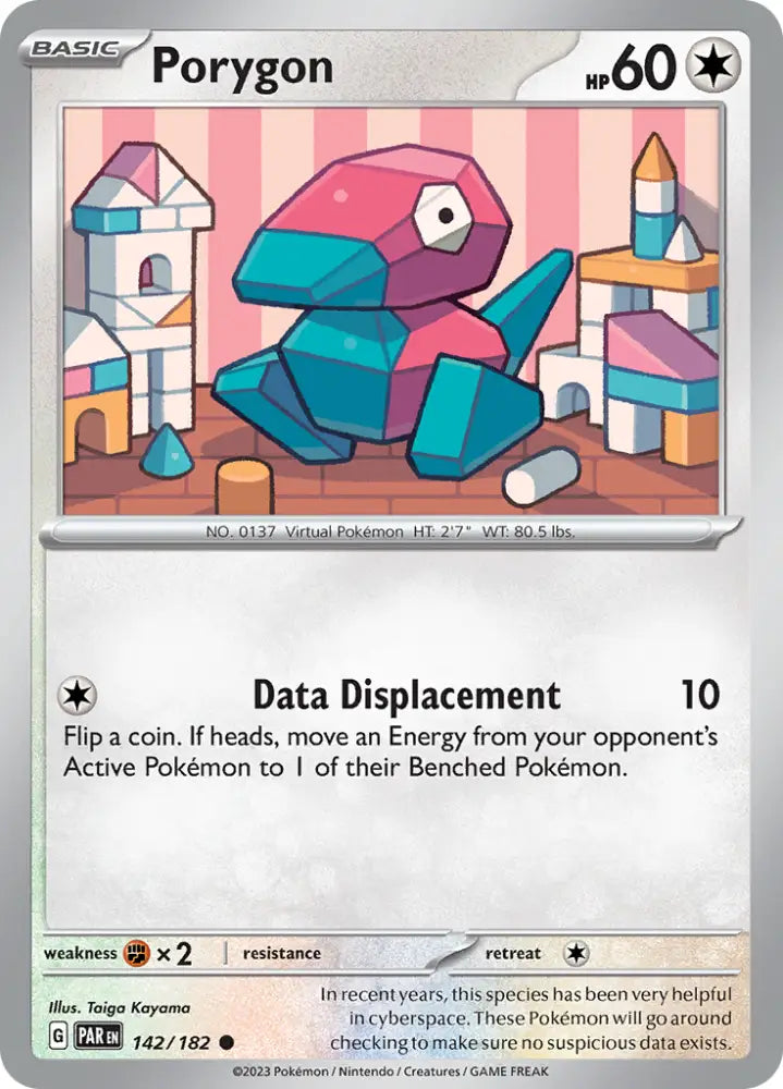 Porygon (142/182) [Scarlet & Violet: Paradox Rift] - Pokemon Single