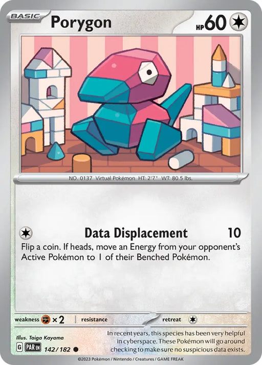 Porygon (142/182) [Scarlet & Violet: Paradox Rift] - Pokemon Single