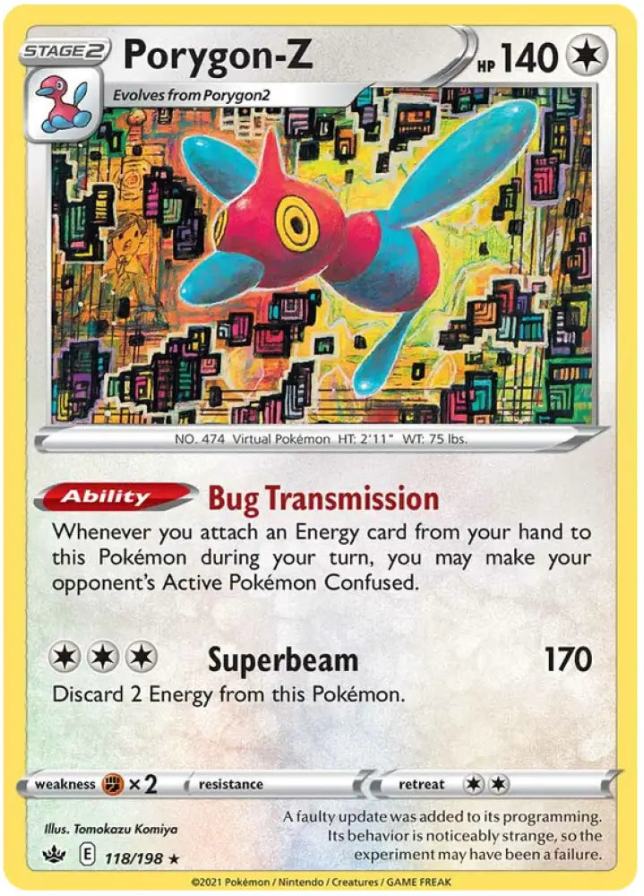 Porygon-Z (118/198) [Sword & Shield: Chilling Reign] - Pokemon Single