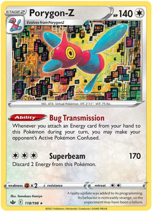 Porygon-Z (118/198) [Sword & Shield: Chilling Reign] - Pokemon Single