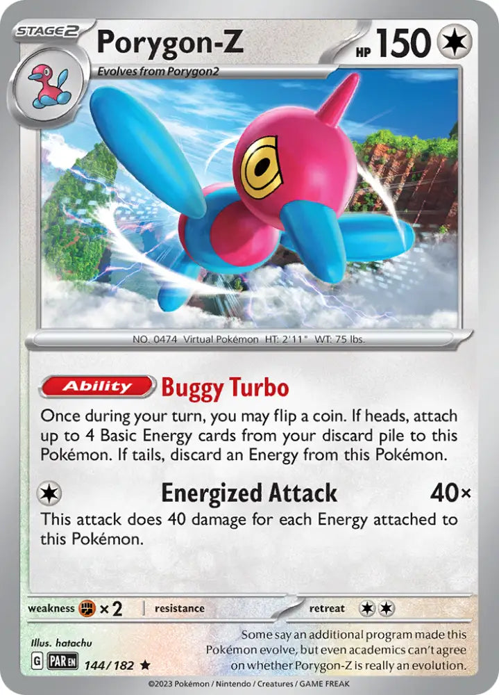 Porygon-Z (144/182) [Scarlet & Violet: Paradox Rift] - Pokemon Single