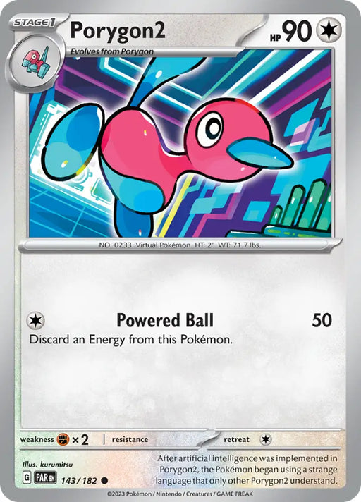 Porygon2 (143/182) [Scarlet & Violet: Paradox Rift] - Pokemon Single