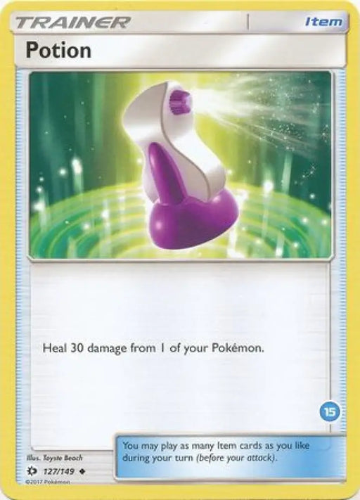 Potion (127/149) (Deck Exclusive #15) [Sun & Moon: Trainer Kit - Alolan Ninetales] - Pokemon Single