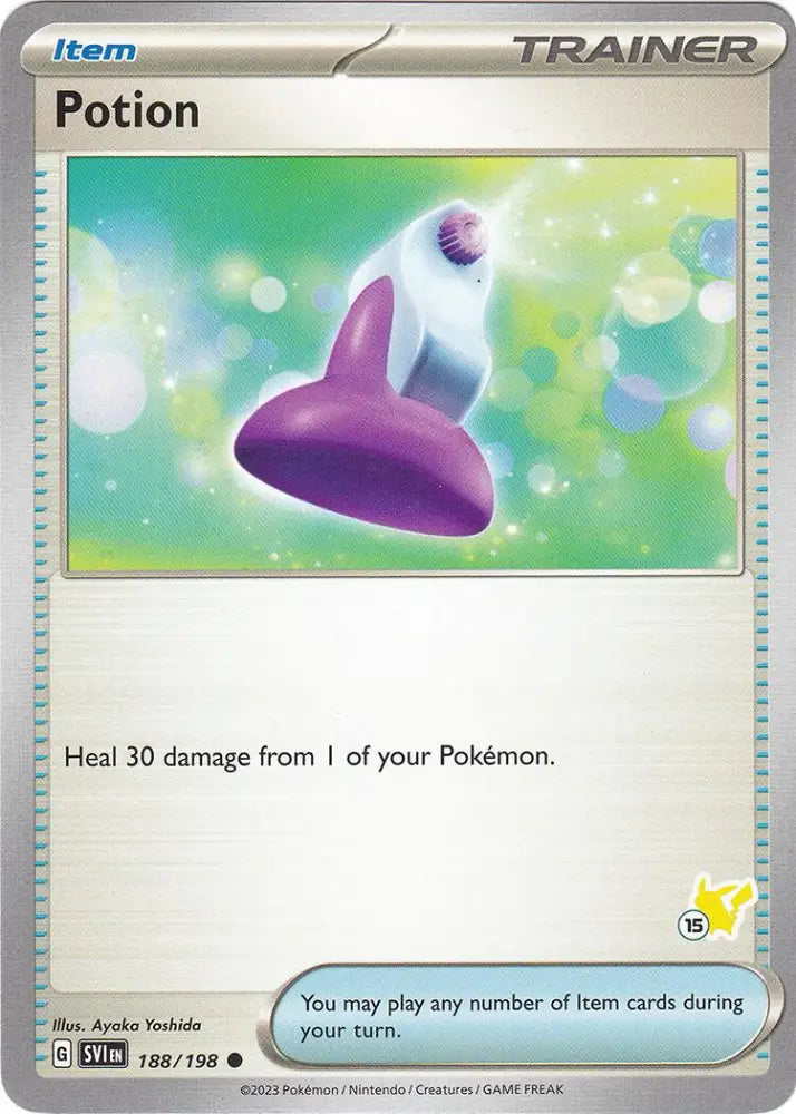 Potion (188/192) (Pikachu Stamp #15) [Battle Academy 2024] - Pokemon Single