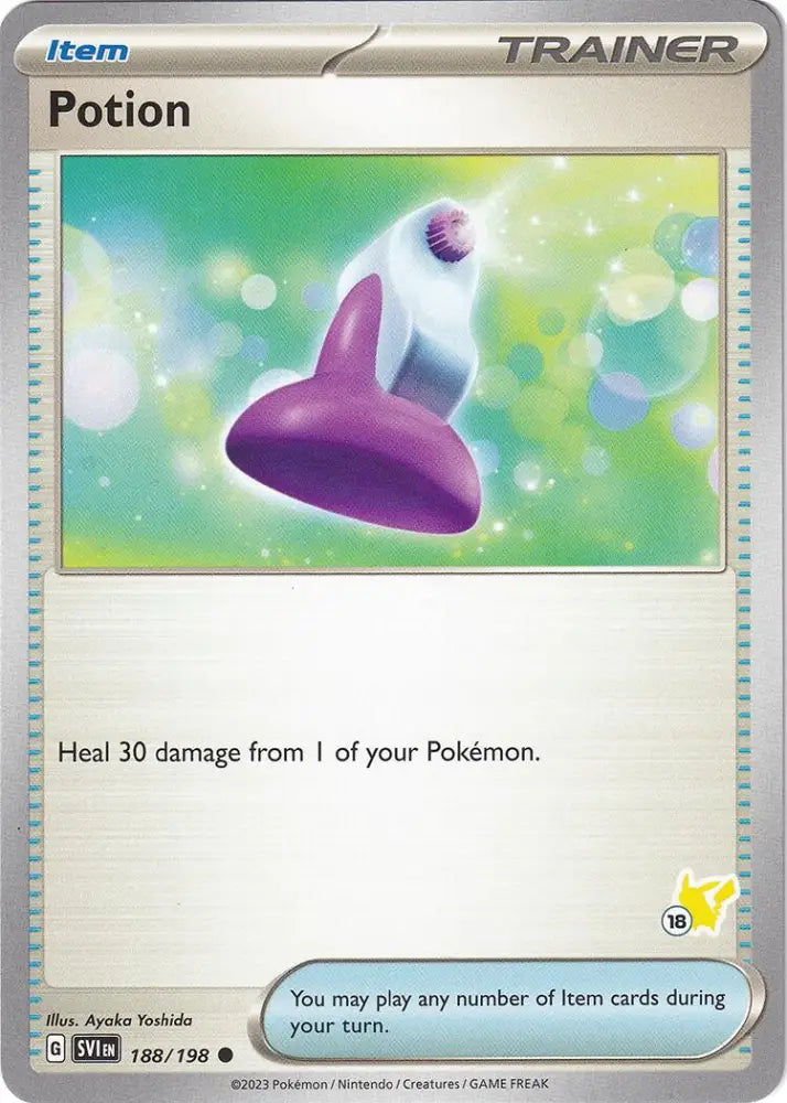 Potion (188/192) (Pikachu Stamp #18) [Battle Academy 2024] - Pokemon Single