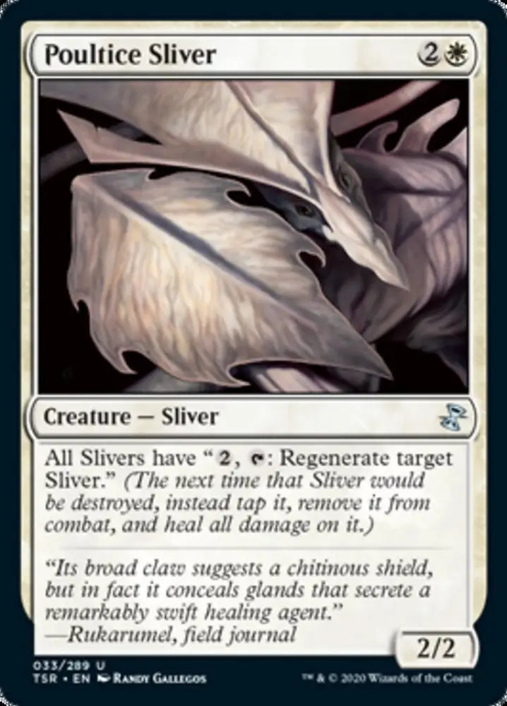 Poultice Sliver [Time Spiral Remastered] - MTG Single