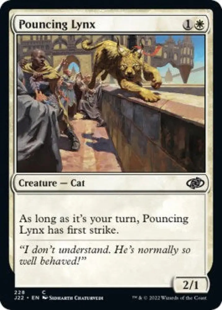 Pouncing Lynx [Jumpstart 2022] - MTG Single