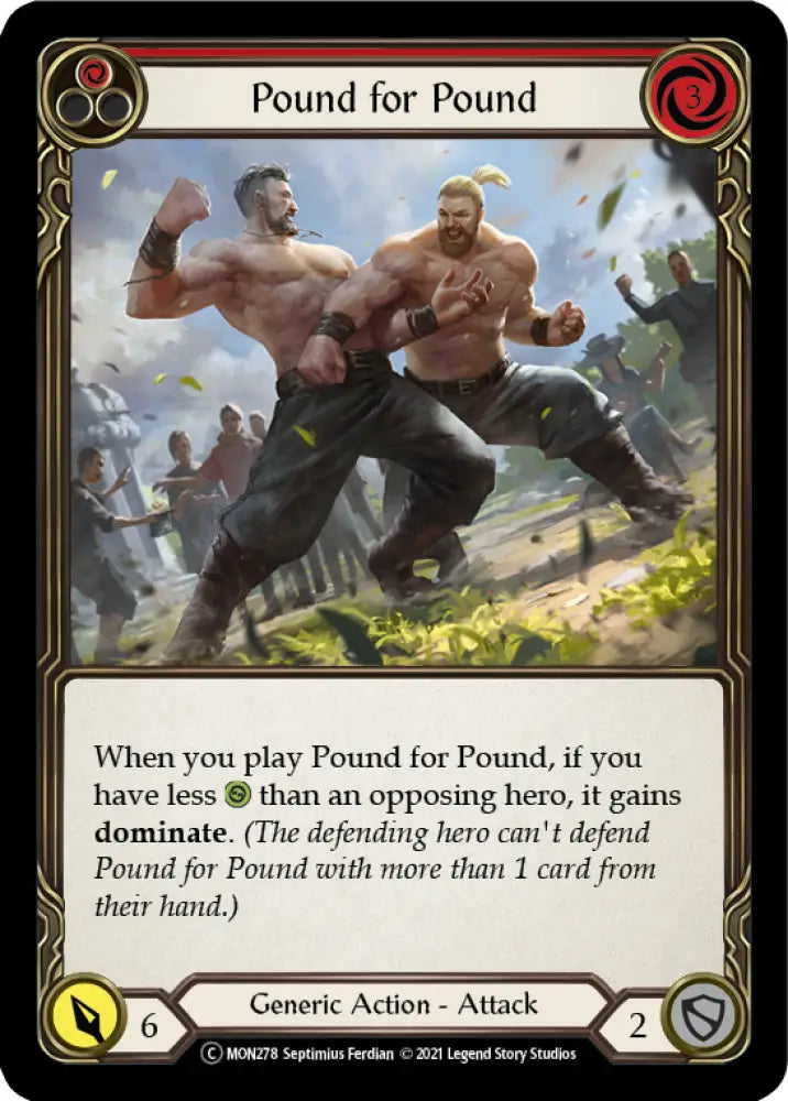 Pound for Pound (Red) [Monarch Unlimited] Unlimited Normal - Flesh And Blood Single