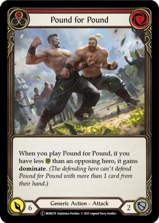 Pound for Pound (Red) [Monarch Unlimited] Unlimited Normal - Flesh And Blood Single