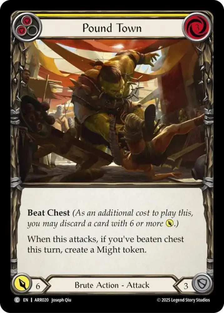Pound Town (Yellow) (ARR020) [Armory Deck: Rhinar]