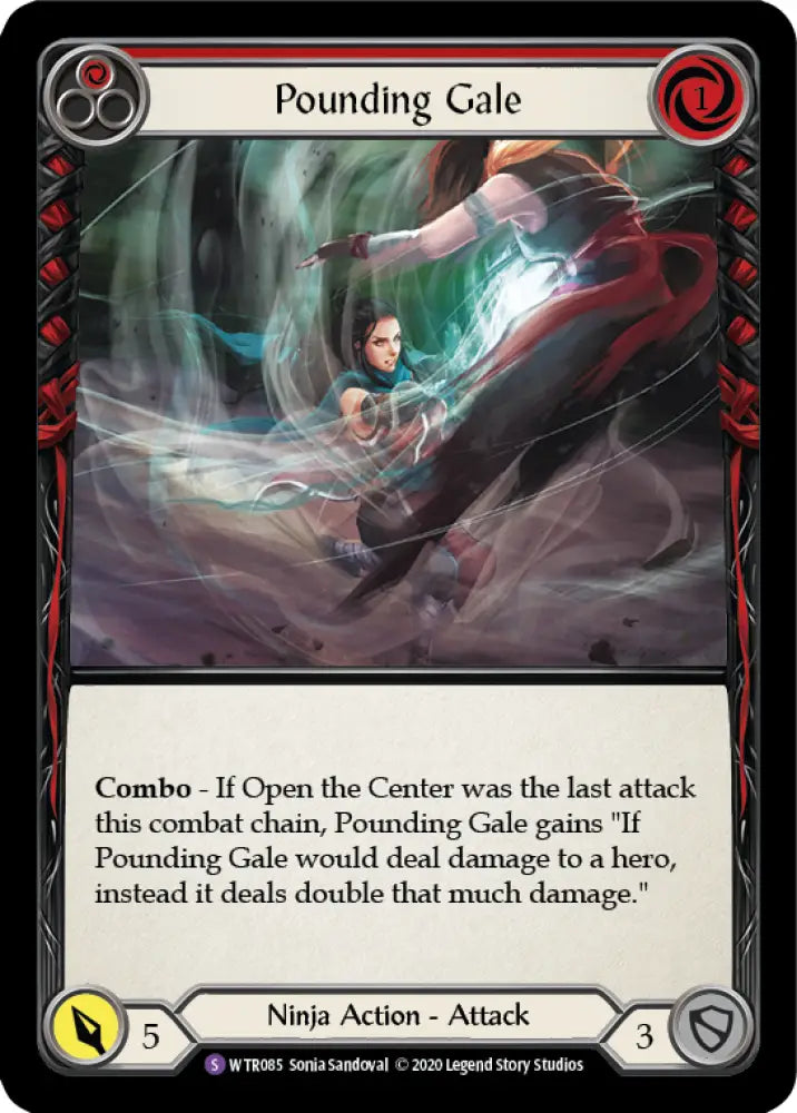 Pounding Gale [Welcome to Rathe Unlimited] Unlimited Rainbow Foil - Flesh And Blood Single