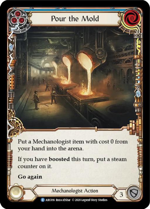 Pour the Mold (Blue) [Arcane Rising Unlimited] Unlimited Rainbow Foil - Flesh And Blood Single