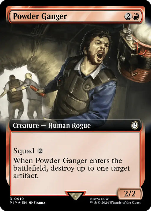 Powder Ganger (Extended Art) (Surge Foil) [Fallout] - MTG Single