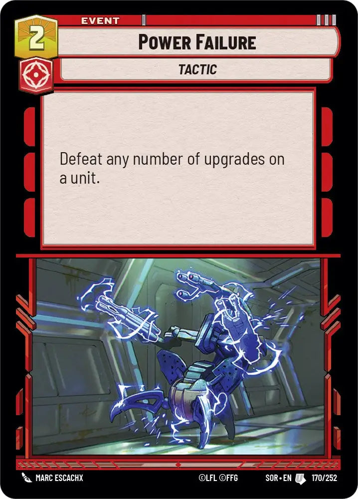 Power Failure (170/252) [Spark of Rebellion] - Star Wars: Unlimited Single