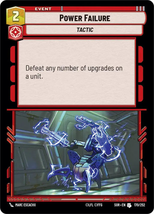 Power Failure (170/252) [Spark of Rebellion] - Star Wars: Unlimited Single