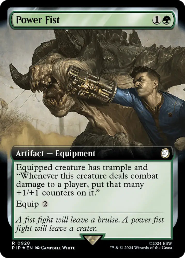 Power Fist (Extended Art) (Surge Foil) [Fallout] - MTG Single