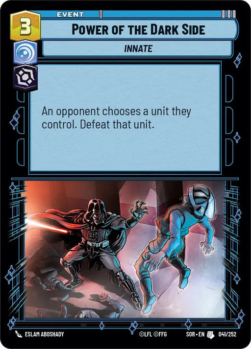 Power of the Dark Side (041/252) [Spark of Rebellion] - Star Wars: Unlimited Single