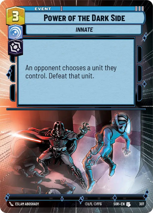 Power of the Dark Side (Hyperspace) (307) [Spark of Rebellion] - Star Wars: Unlimited Single