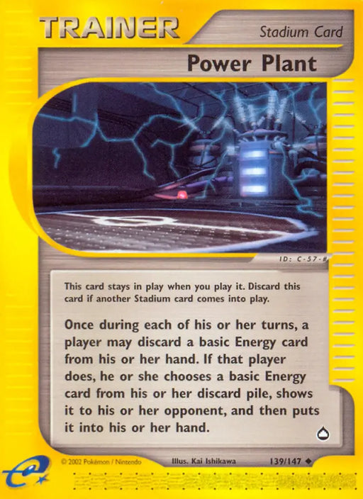 Power Plant (139/147) [Aquapolis] - Pokemon Single