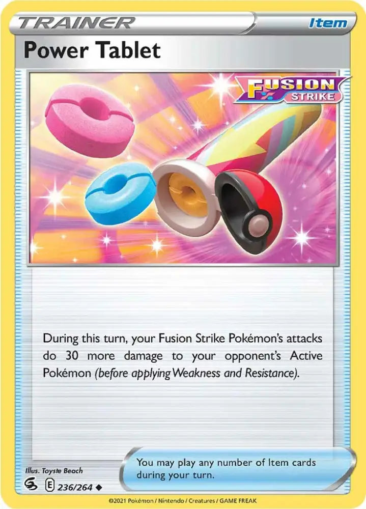 Power Tablet (236/264) [Sword & Shield: Fusion Strike] - Pokemon Single