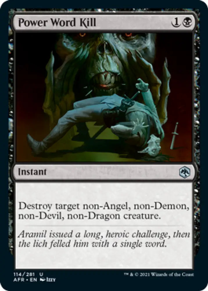 Power Word Kill [Dungeons & Dragons: Adventures in the Forgotten Realms] - MTG Single