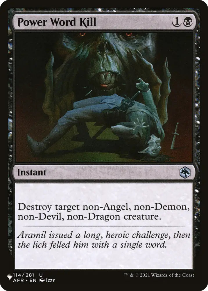 Power Word Kill [The List] - MTG Single