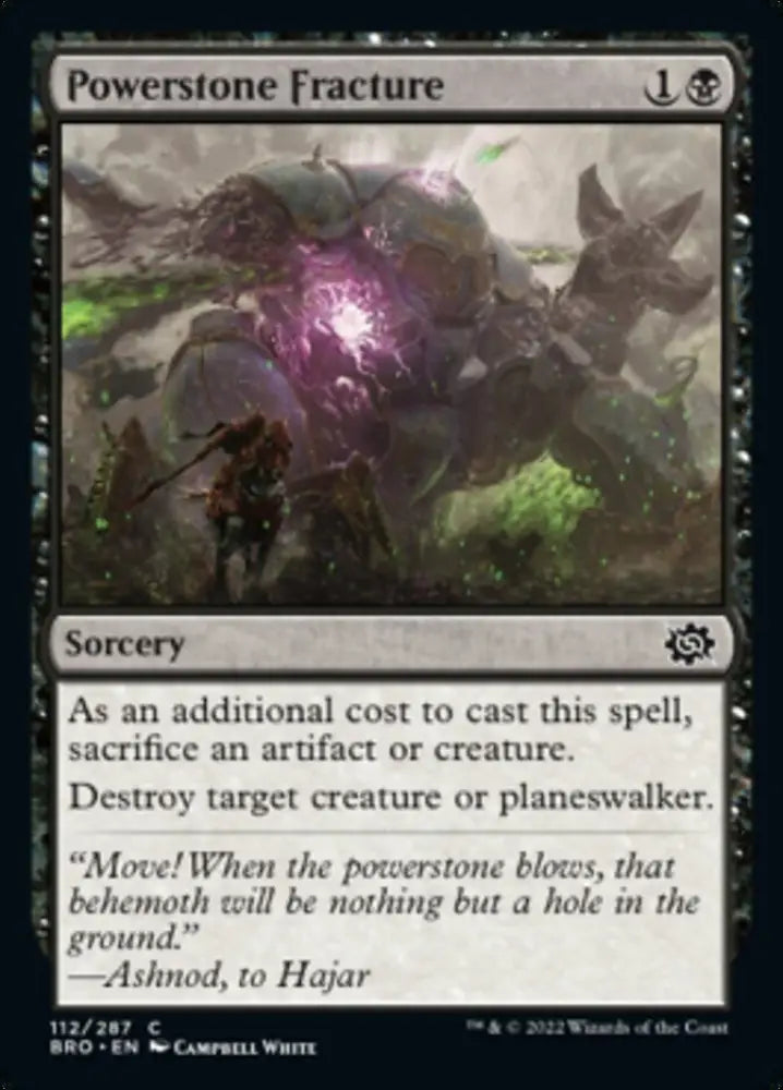 Powerstone Fracture [The Brothers’ War] - MTG Single