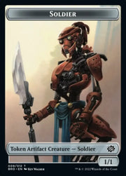 Powerstone // Soldier (009) Double-Sided Token [The Brothers’ War Tokens] - MTG Single