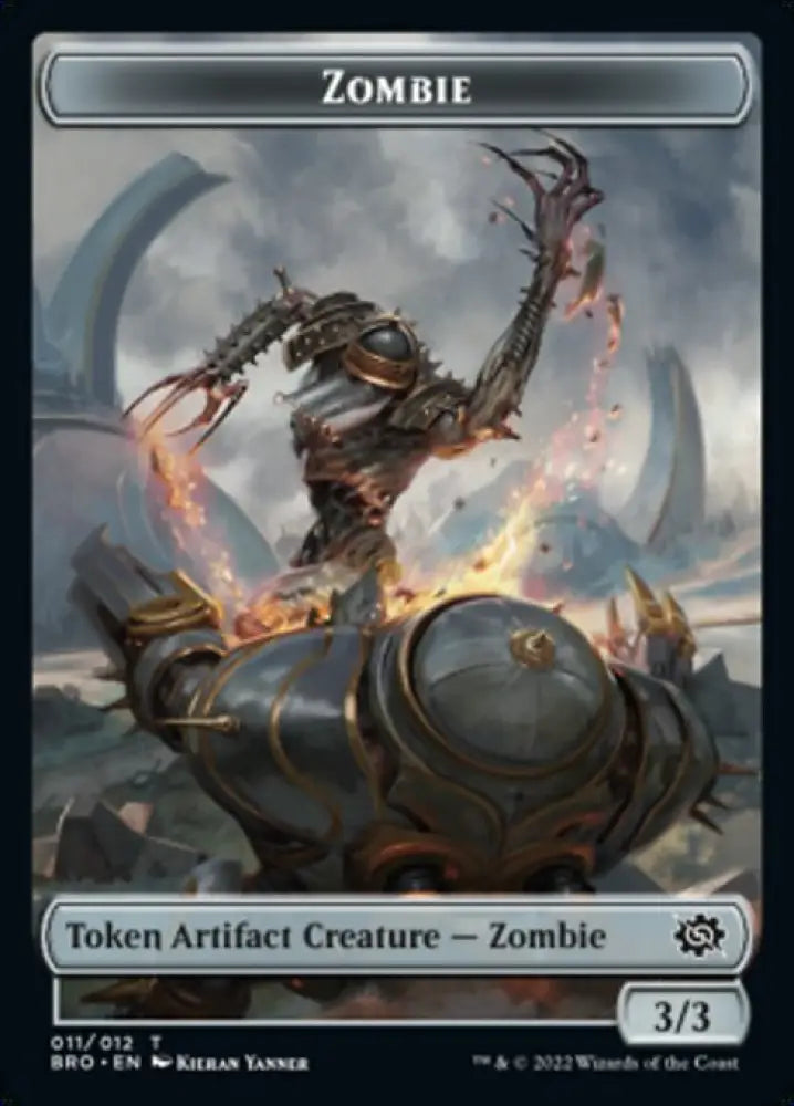 Powerstone // Zombie Double-Sided Token [The Brothers’ War Tokens] - MTG Single
