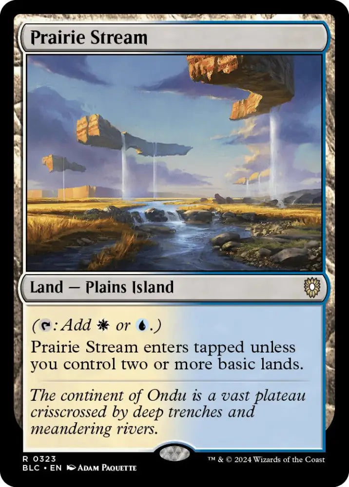 Prairie Stream [Bloomburrow Commander] - MTG Single