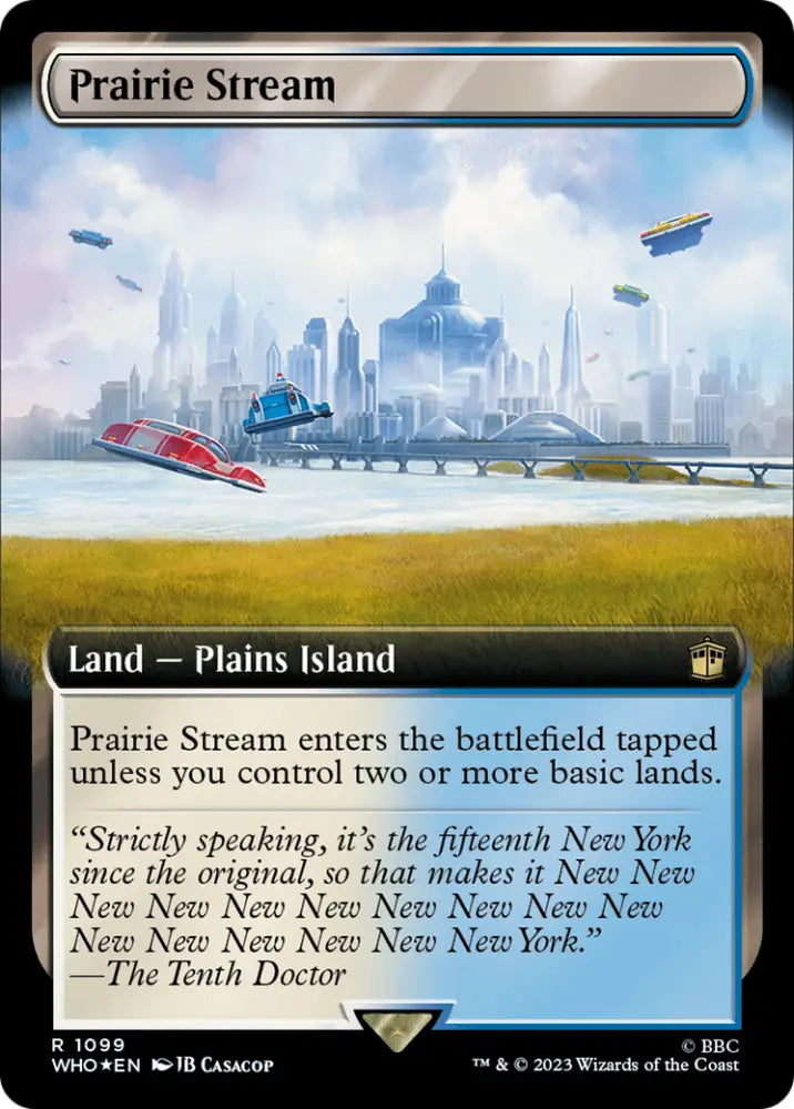 Prairie Stream (Extended Art) (Surge Foil) [Doctor Who] - MTG Single