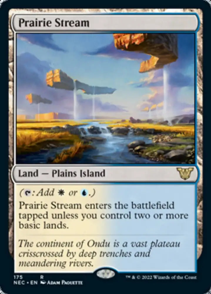Prairie Stream [Kamigawa: Neon Dynasty Commander] - MTG Single