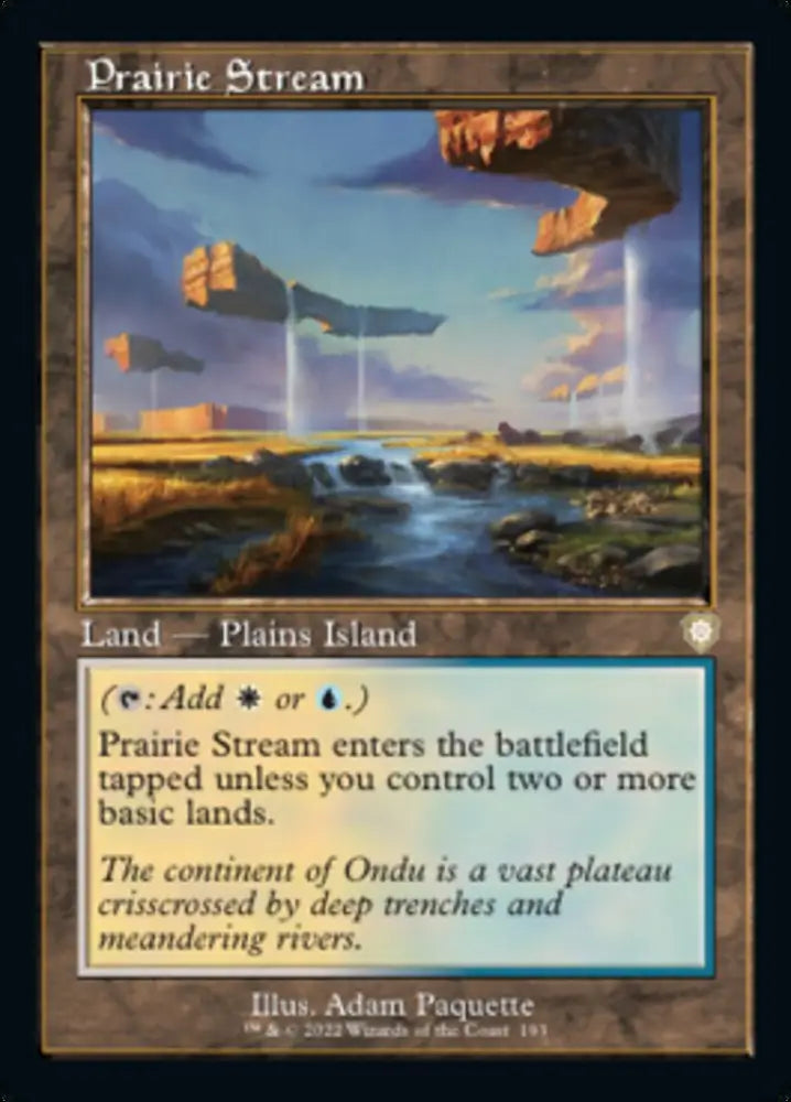 Prairie Stream (Retro) [The Brothers’ War Commander] - MTG Single
