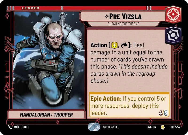 Pre Vizsla - Pursuing the Throne (010/257) [Twilight of the Republic] - Star Wars: Unlimited Single