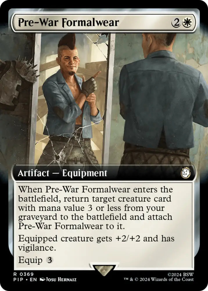 Pre-War Formalwear (Extended Art) [Fallout] - MTG Single