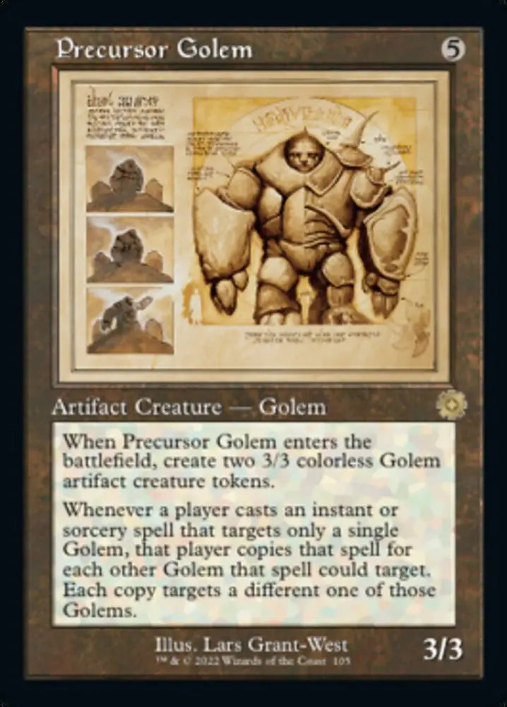 Precursor Golem (Retro Schematic) [The Brothers’ War Retro Artifacts] - MTG Single