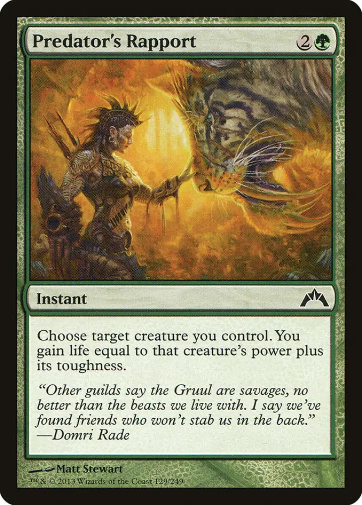 Predator’s Rapport [Gatecrash] - MTG Single
