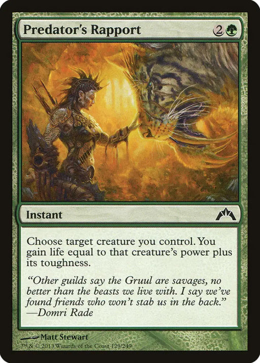 Predator’s Rapport [Gatecrash] - MTG Single