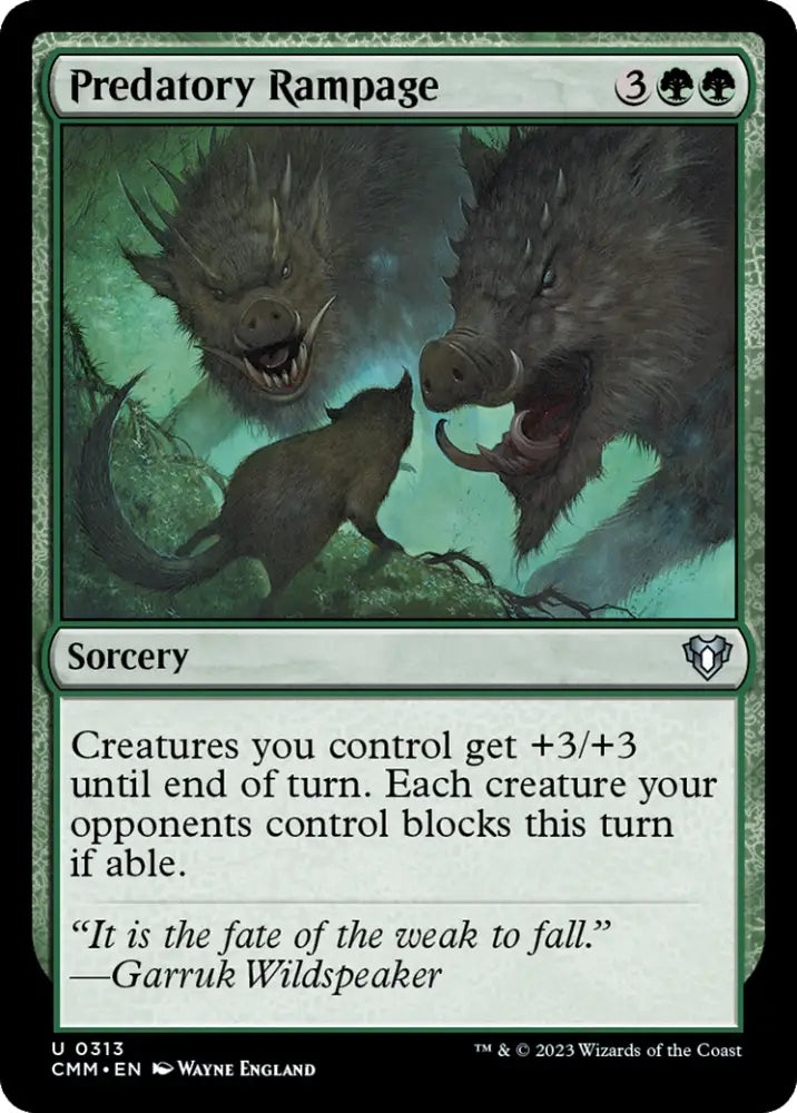 Predatory Rampage [Commander Masters] - MTG Single