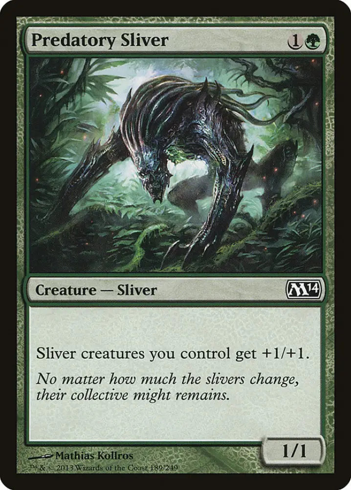 Predatory Sliver [Magic 2014] - MTG Single